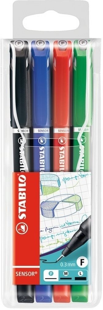 STABILO SENSOR F pouzdro Office 4 barvy