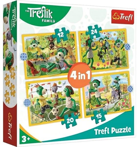 Puzzle Treflíci: Zábava 4v1 (12,15,20,24 dílků)