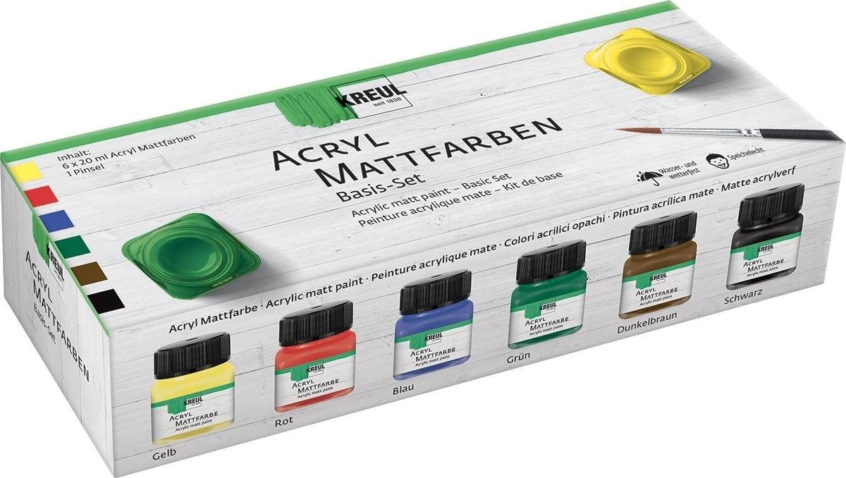 KREUL Sada akrylových barev matné 6 x 20 ml