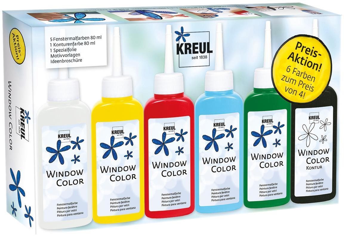 KREUL Window Color Základní sada barev na sklo
