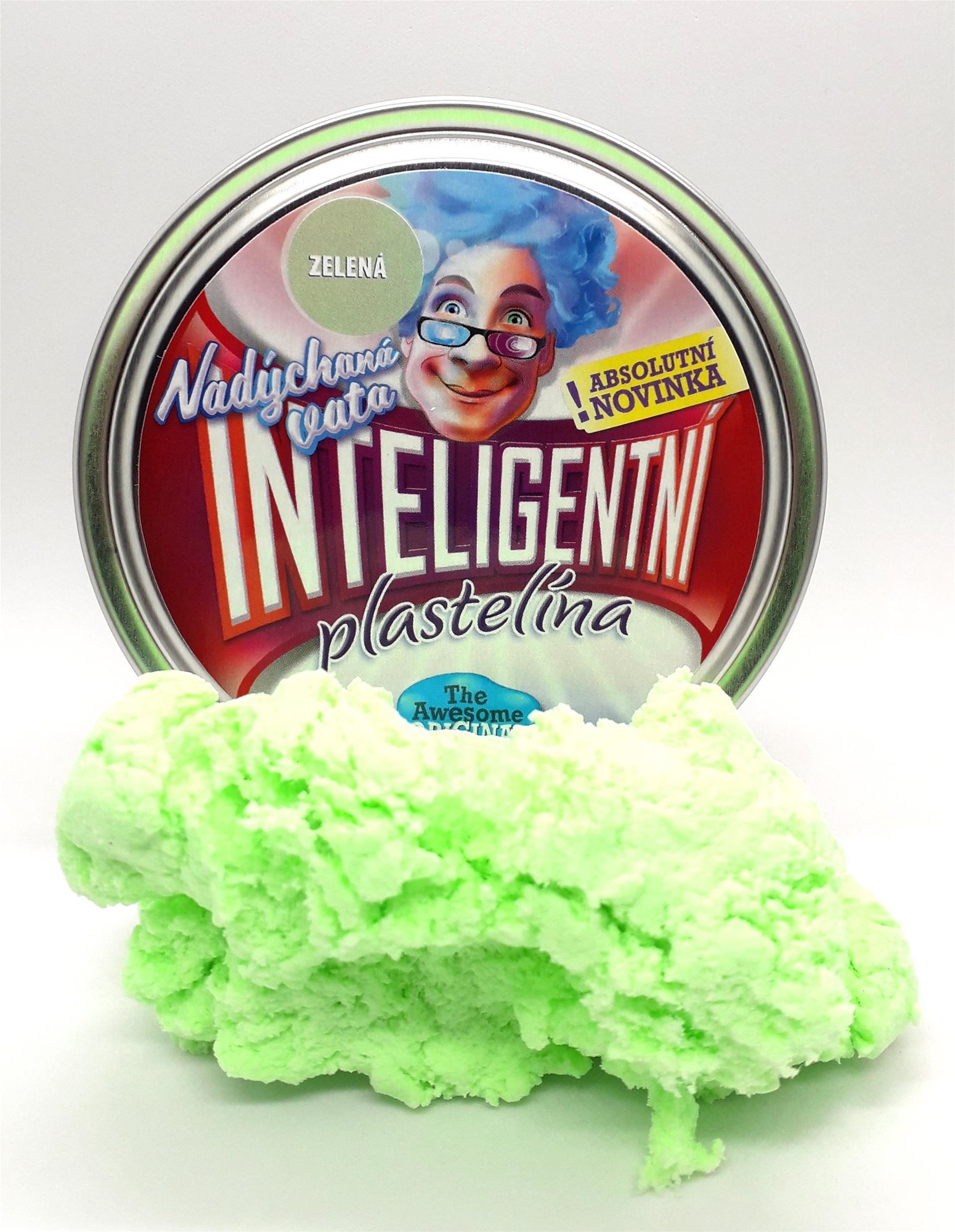 Inteligentní plastelína - Nadýchaná vata zelená