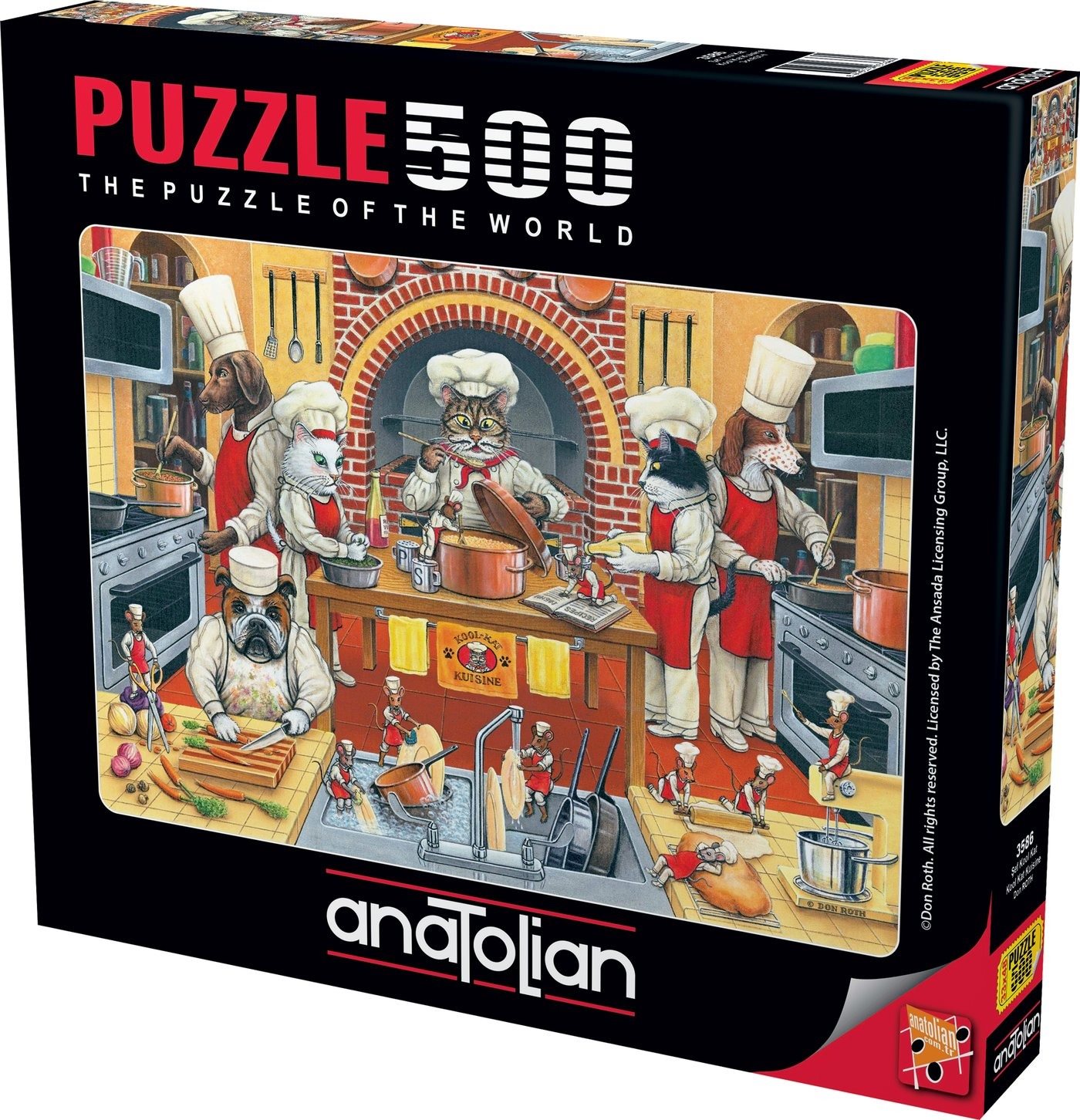 Anatolian Puzzle Zvířecí kuchyně 500 dílků