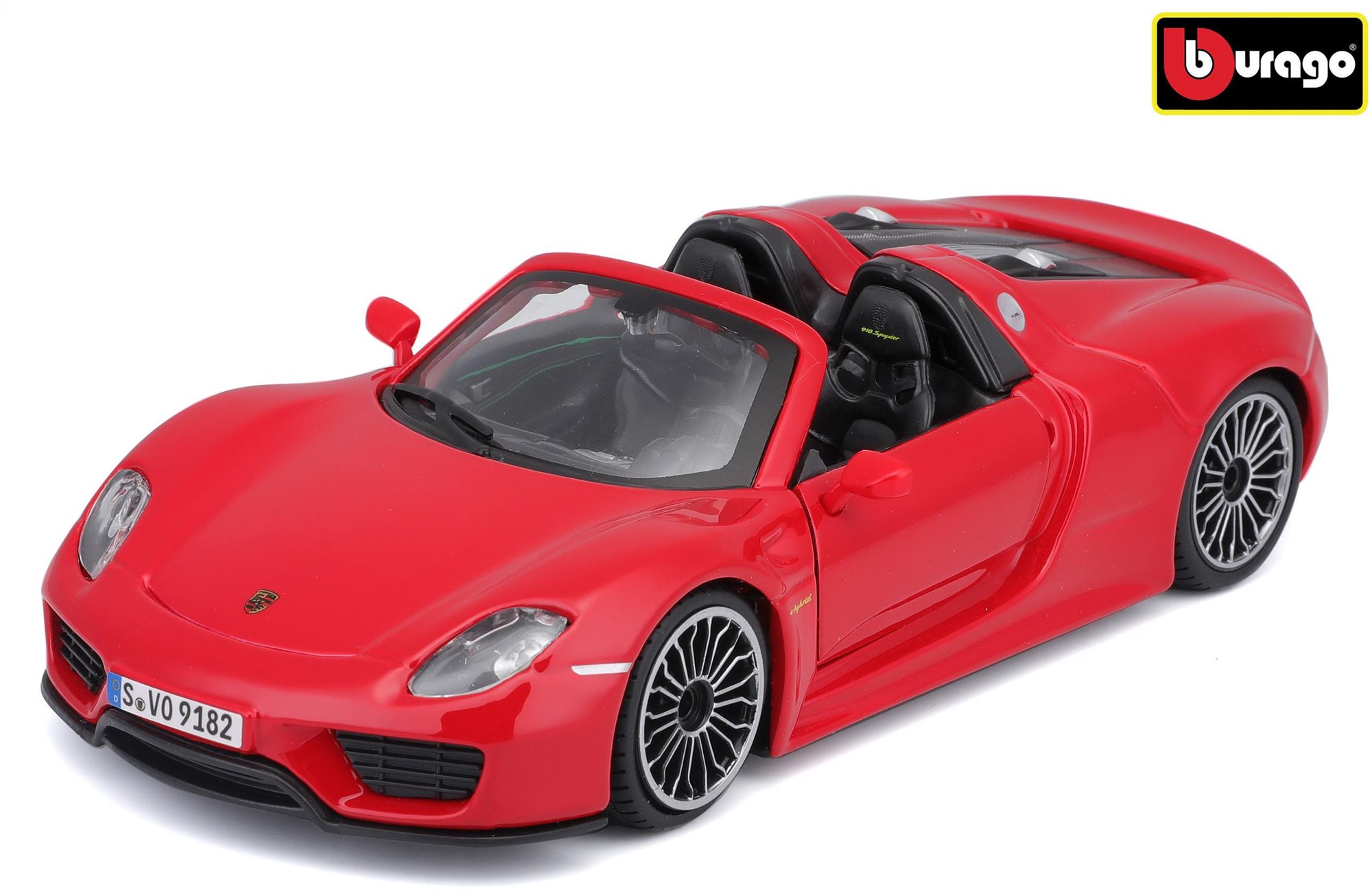 Bburago 1:24 Plus Porsche 918 Spyder Red