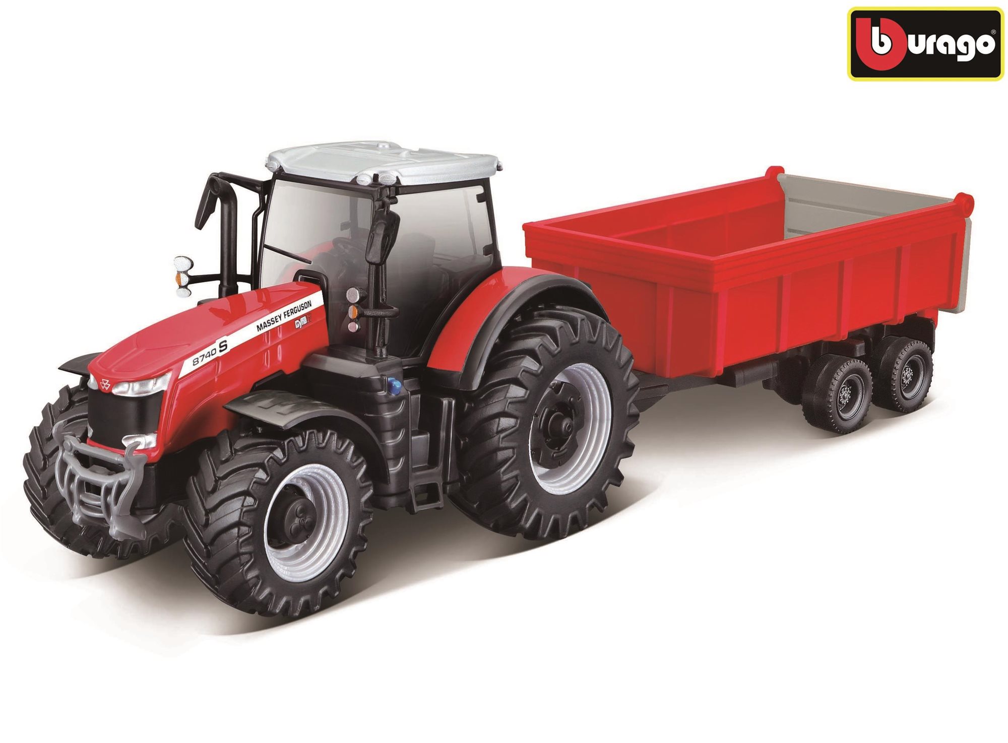 Bburago 1:50 Farm Traktor Massey FERGUSSON 8740S