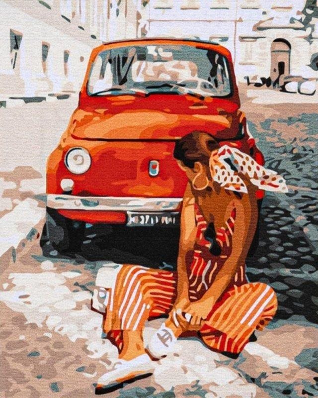 ASTRA Vzpomínky na prázdniny, plátno na rámu 40 × 50 cm