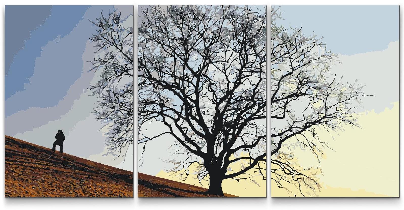 Painting Queens Malování podle čísel - Stromeček přání (sada 3 ks), 80 × 120 cm, bez rámu