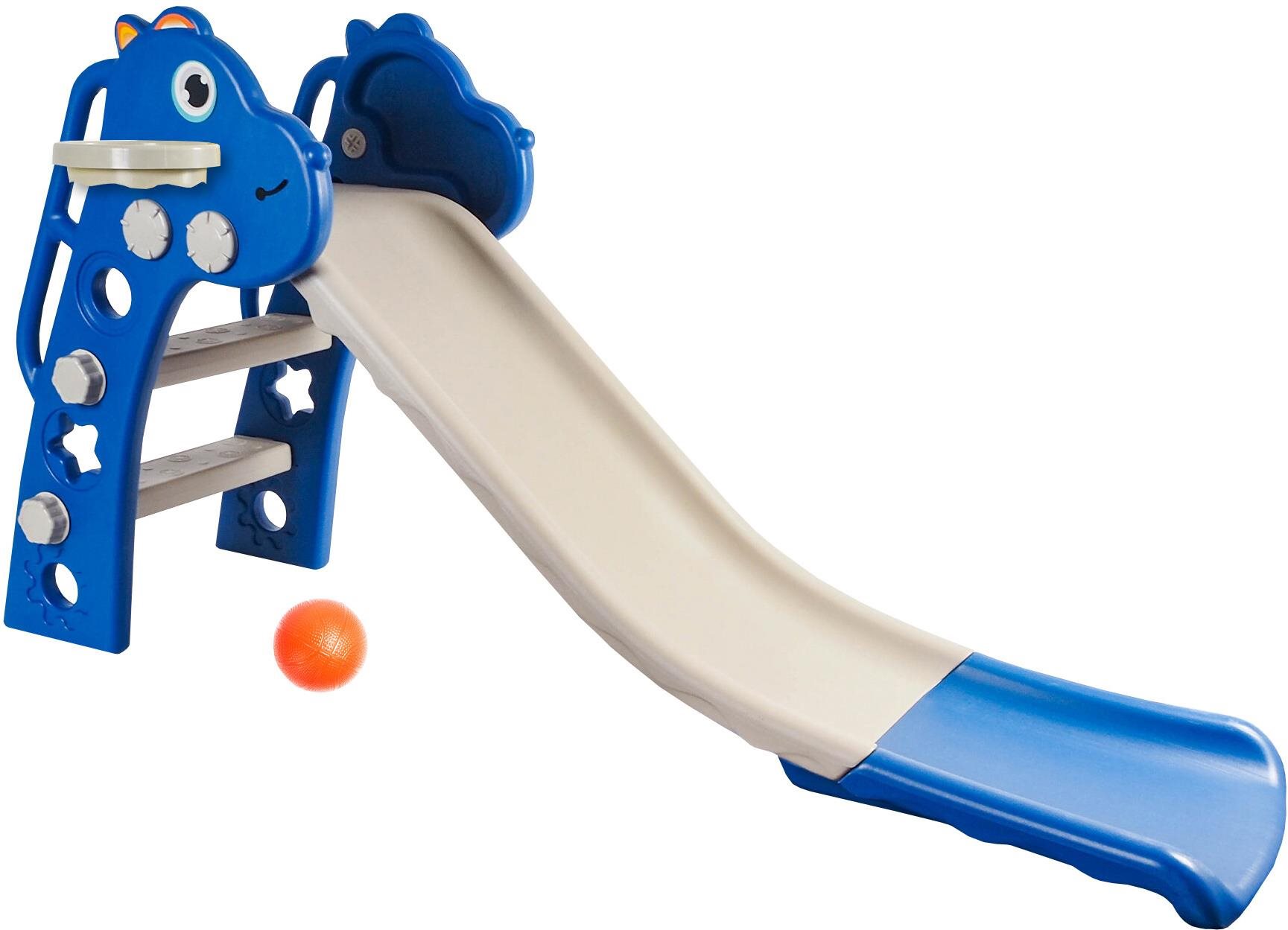 Aga4Kids Skluzavka s madlem 130 cm DS3701 Modrá