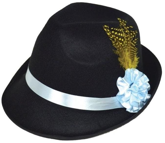 Funny Fashion Tyrolský klobouk s peřím