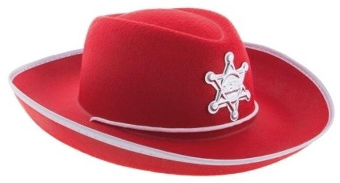 Funny Fashion Kovbojský klobouk dětský červený