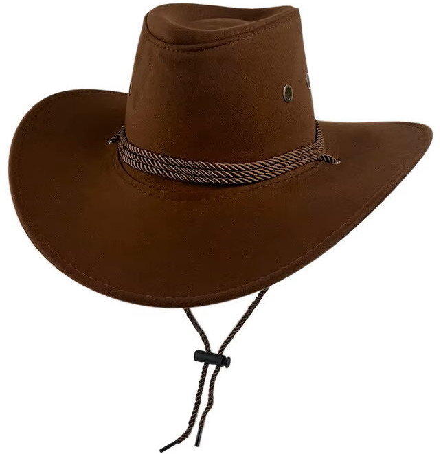 GAIRA Klobouk Western 70331 tmavě hnědý