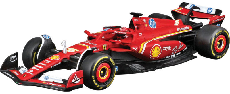 Bburago Ferrari SF-24 (2024) 1:43 #16 Leclerc (s jezdcem)