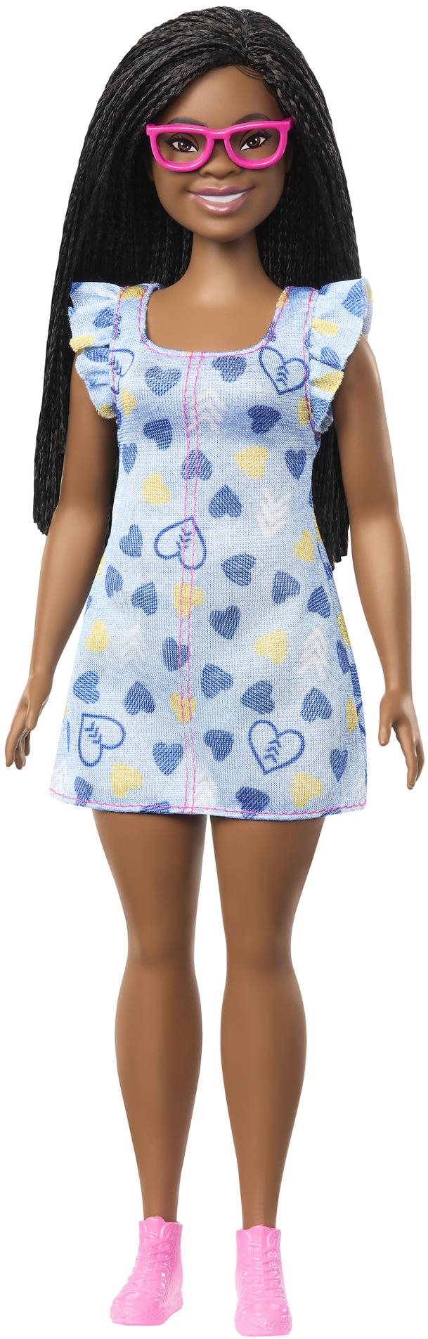 Barbie Fashionistas modelka, tričko s velkým srdcem, 65. výročí FBR37