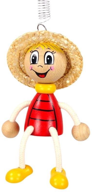 KROKIDO Beruška - ručně malovaná dřevěná figurka na pružině