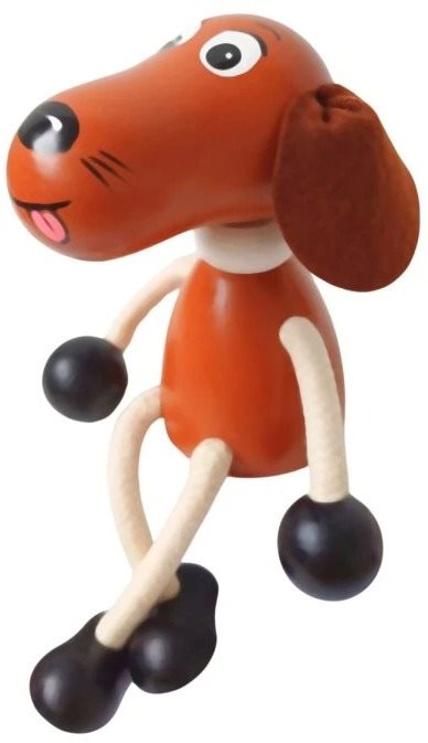 Krokido Jezevčík - dřevěná ručně malovaná figurka
