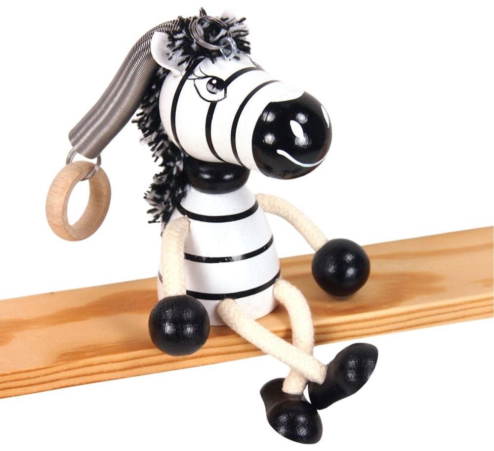 Krokido Zebra - dřevěná figurka na pružině