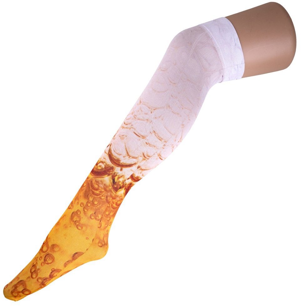 Funny Fashion Punčochy podkolenky pivo