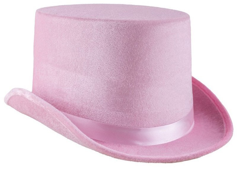 Funny Fashion Klobouk cylindr růžový