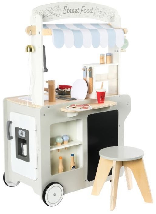 eliNeli Dětský dřevěný pojízdný obchod