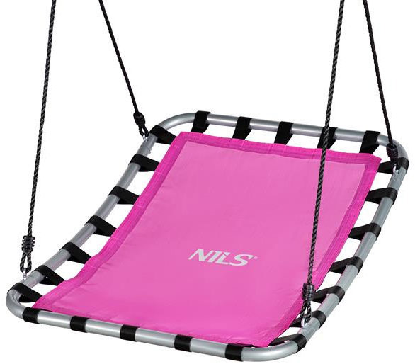 NC Nils Camp Obdelníková houpačka typu čapí hnízdo NC5045 růžová