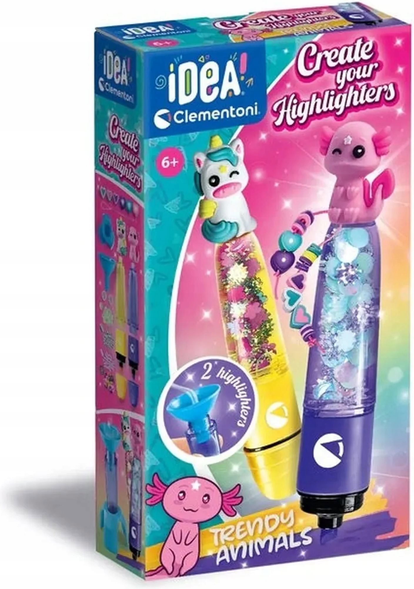 IDEA Kreativní sada pro výrobu zvýrazňovačů Trendy Animals