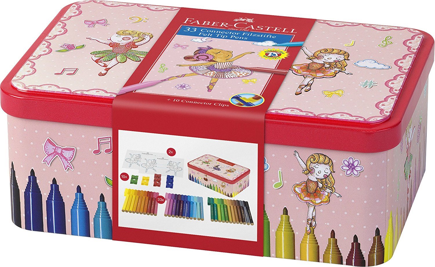 Faber-Castell Popisovače Connector, 33 Barev