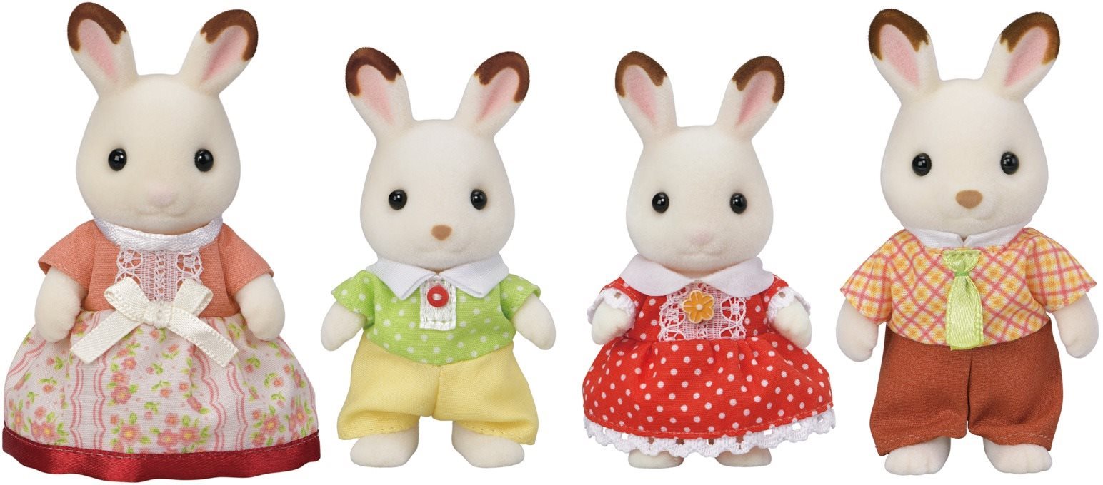 Sylvanian Families Rodina "chocolate" králíků, nová