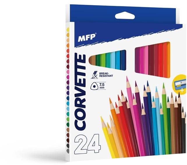 Pastelky MFP 24 ks triangular s ořezávátkem