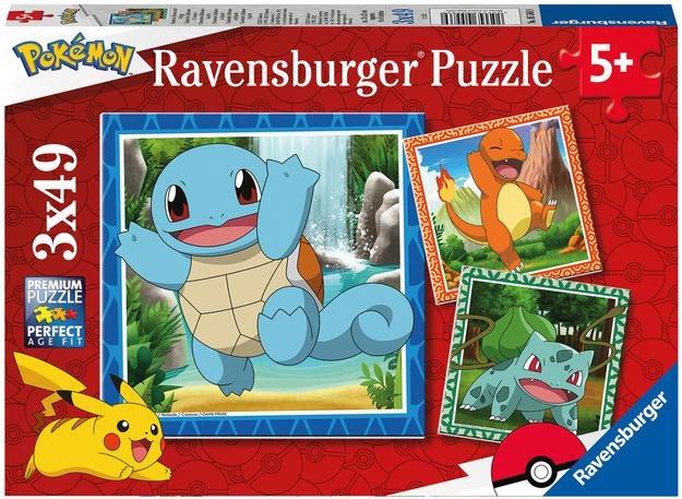 Ravensburger 055869 Vypusťte Pokémony 3x49 dílků