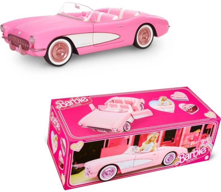 Barbie Růžový filmový kabriolet