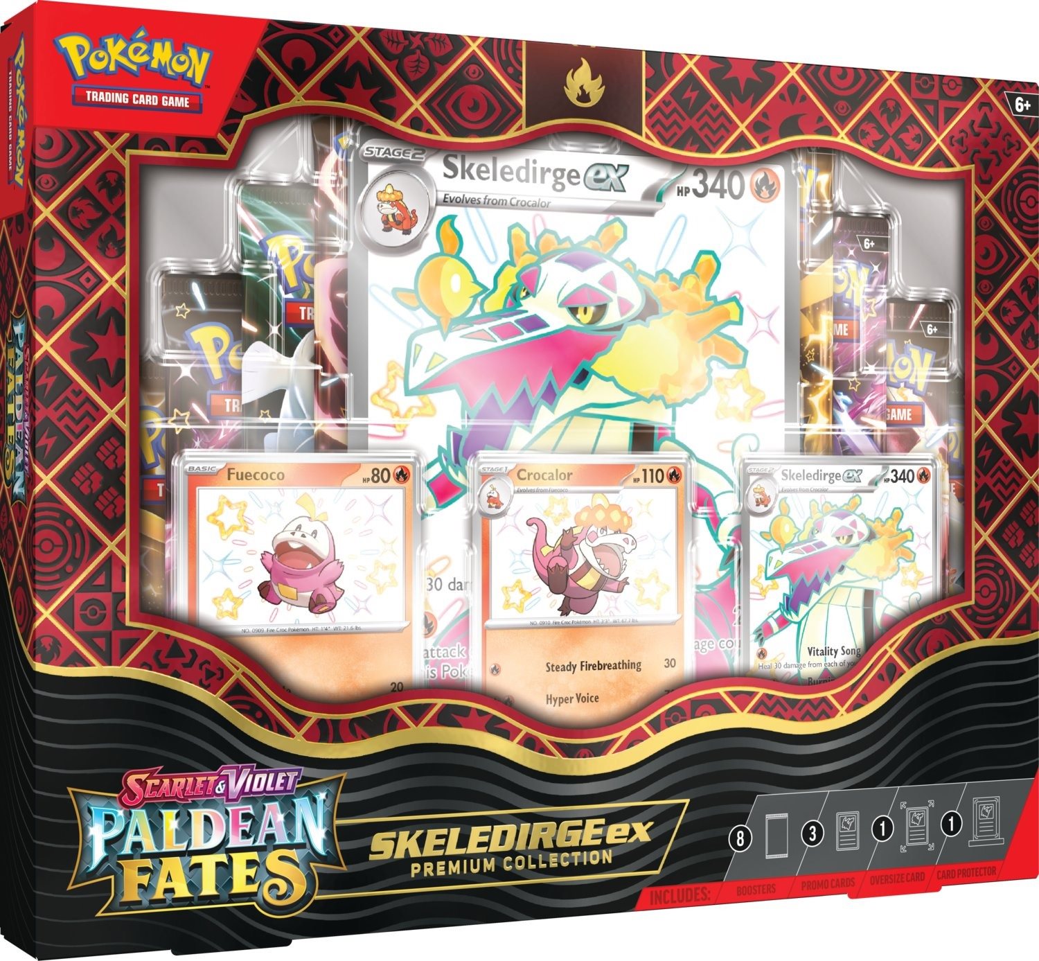 Pokémon TCG: SV4.5 Paldean Fates - Skeledirge ex Premium Collection