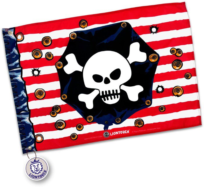 Liontouch Vlajka - Red Stripe - 70 x 100 cm