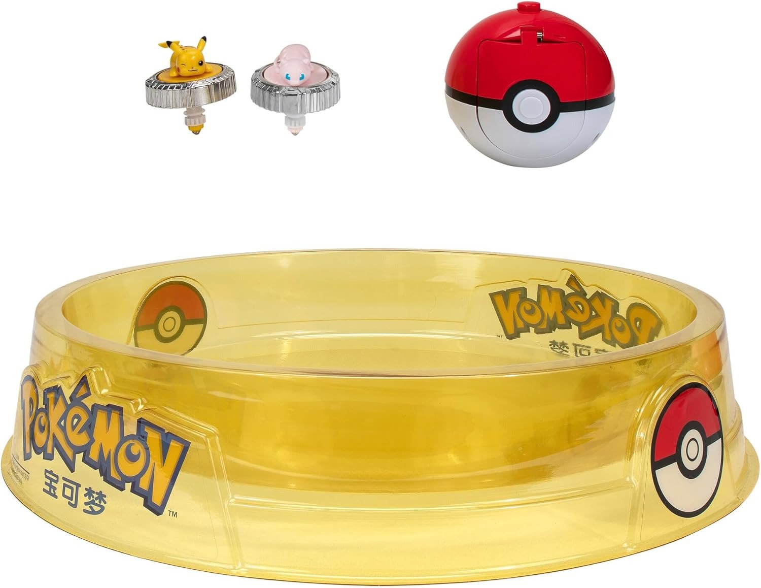 Pokémon Double Spin Battle set s bojištěm - Pikachu, Mew a 2 Pokebally