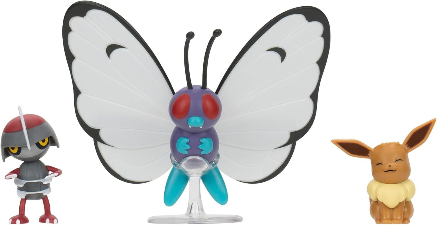 Pokémon figurky - Eevee, Pawniard, Butterfree