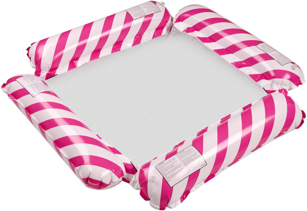 KIK KX3109 Lehátko do bazénu 100 × 100 cm, růžové