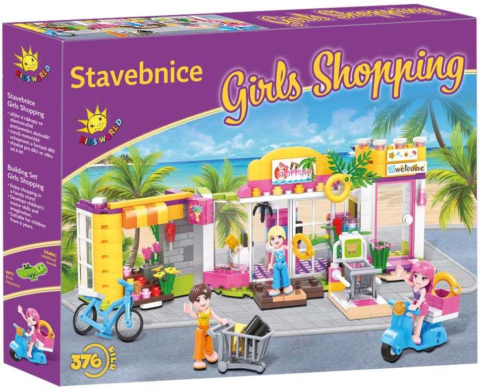 Kids World Stavebnice Girls Shopping 376 ks