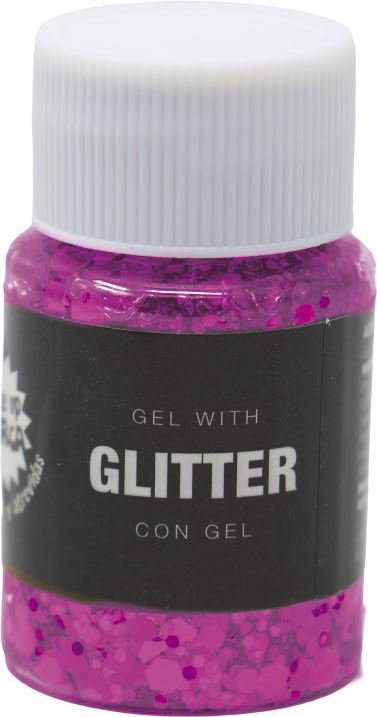 GUIRCA Gelové třpytky na obličej, růžové 20 g