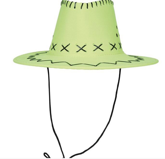 GUIRCA Kovbojský klobouk zelený