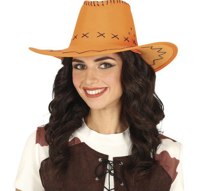 GUIRCA Kovbojský klobouk oranžový