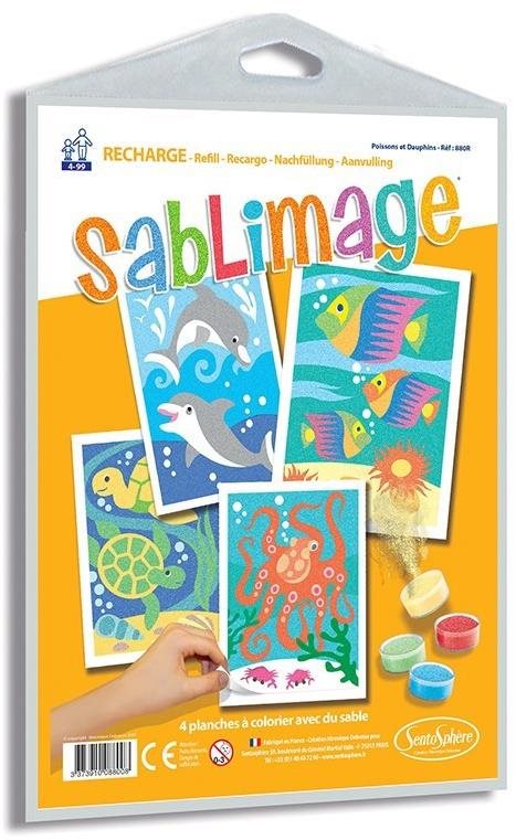 Sentosphere Sada obrázků - Sablimage: Pískové obrázky - Ryby a delfíni