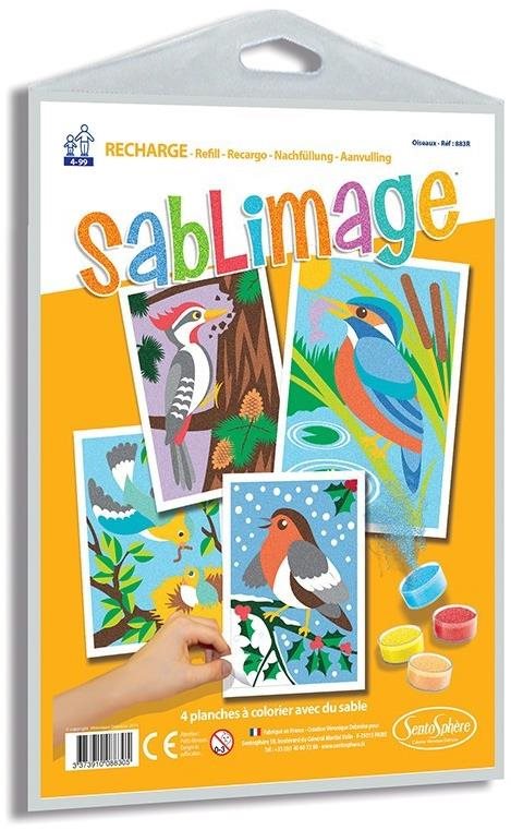 Sentosphere Sada obrázků - Sablimage: Pískové obrázky - Ptáci