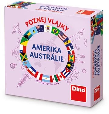 Dino Poznej vlajky Amerika a Austrálie