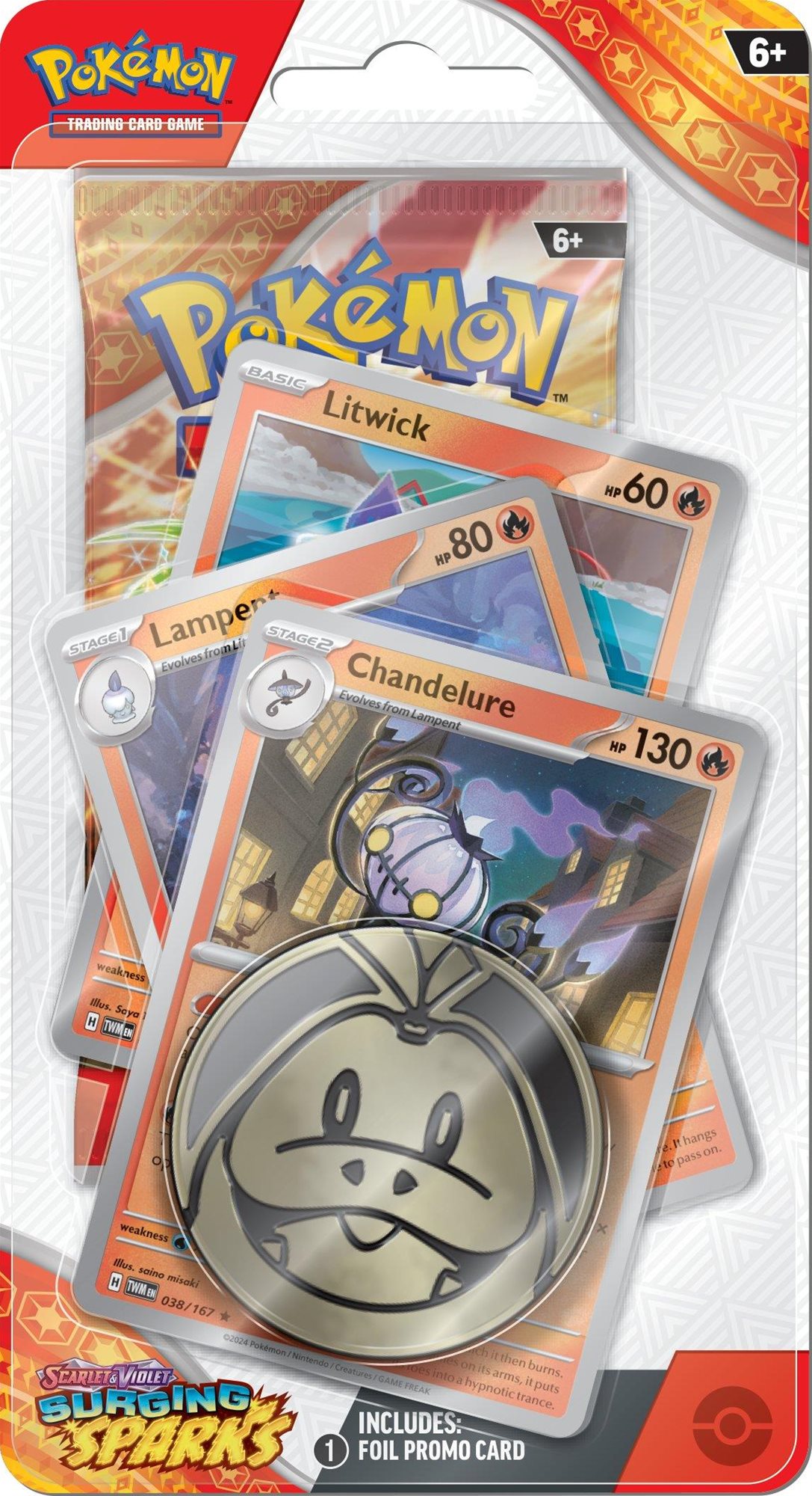 Pokémon TCG: SV08 Surging Sparks - Premium Checklane Blister