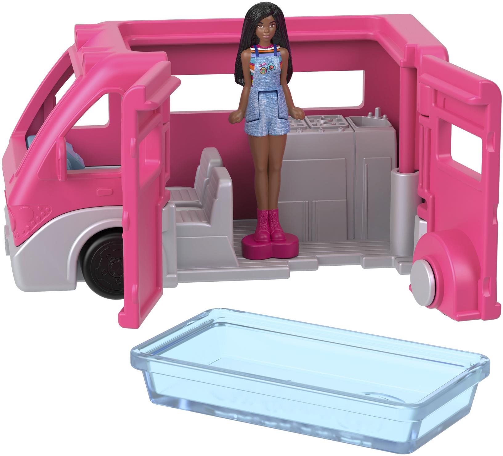 Barbie Mini BarbieLand dopravní prostředky - Karavan snů a panenka