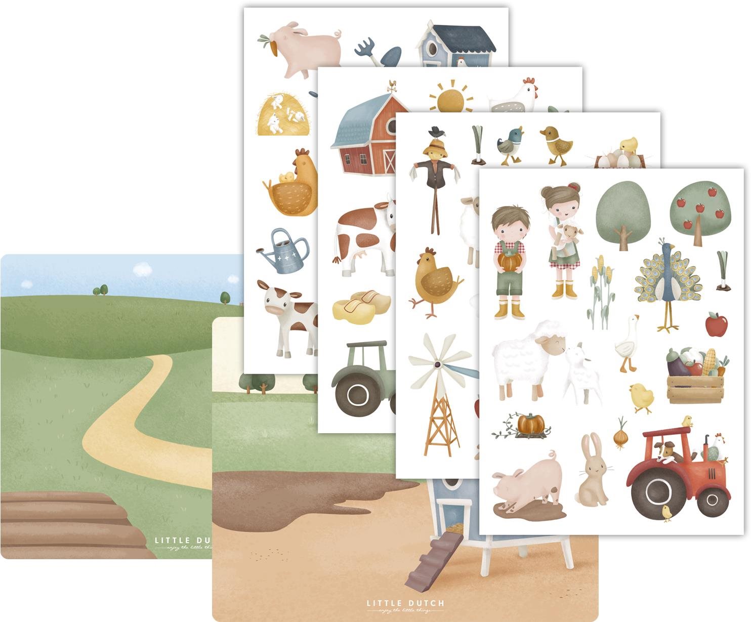 Little Dutch Samolepky na okno Farma