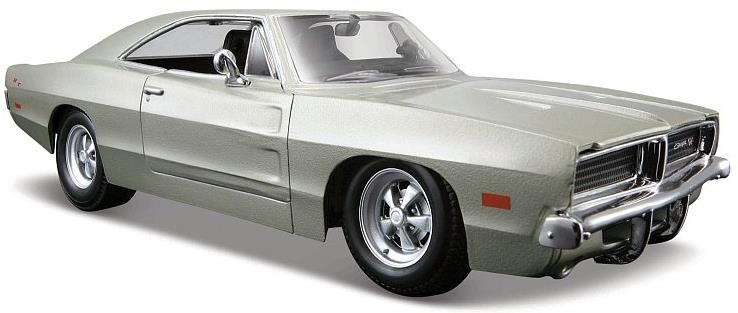 Maisto 1969 Dodge Charger R/T, stříbrná
