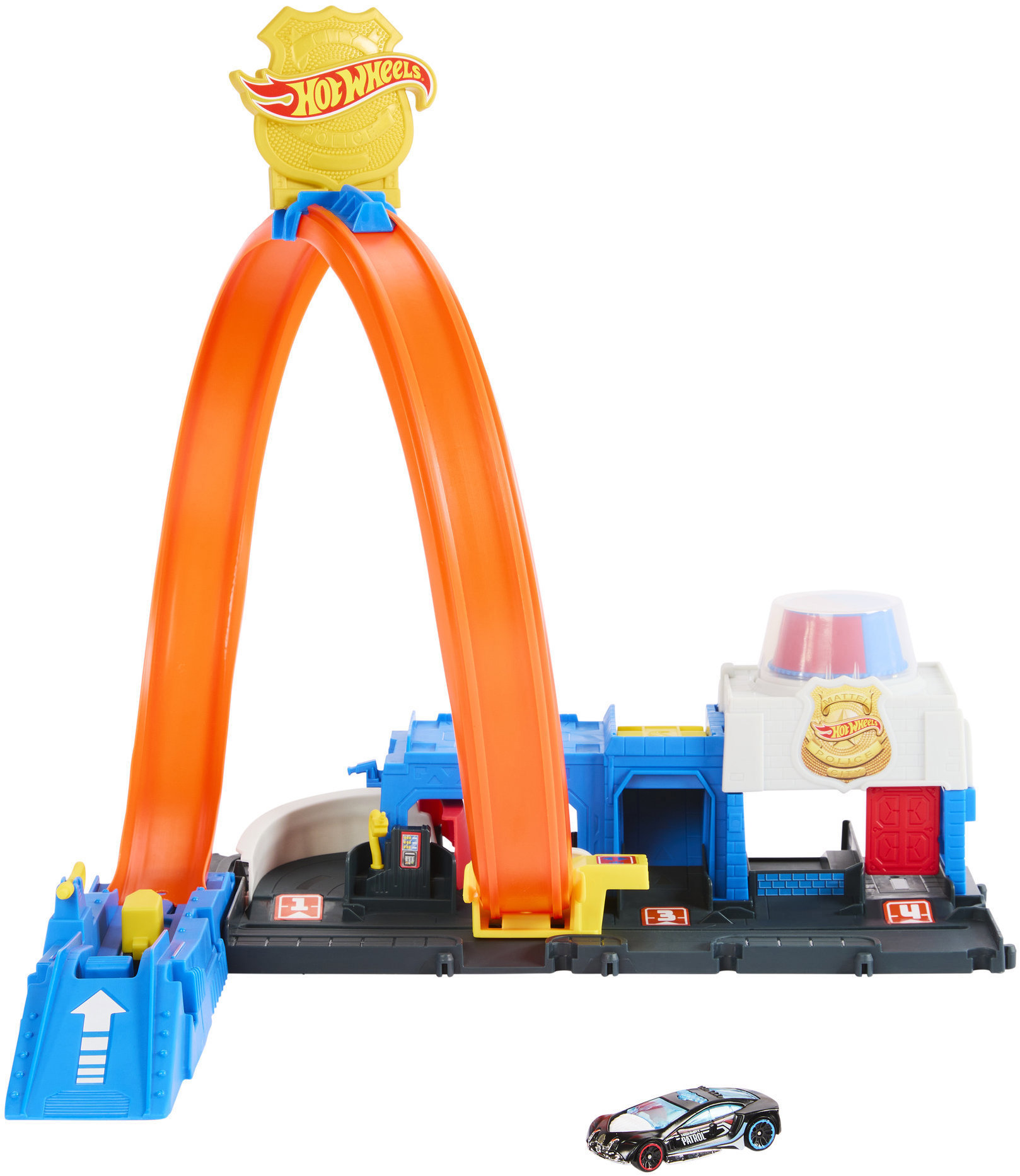 Hot Wheels City Super policejní stanice a angličák