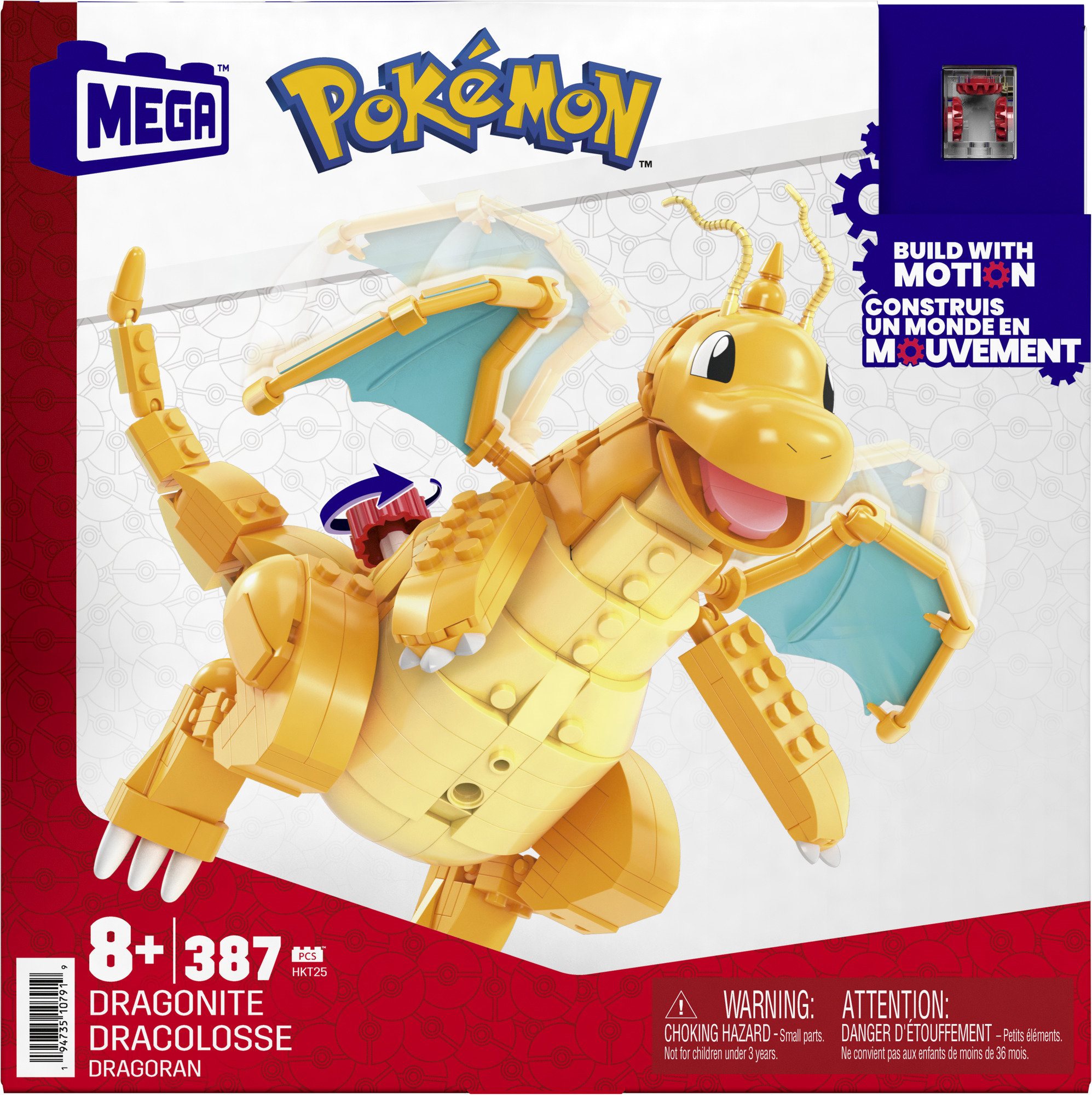 Mega Pokémon Pohyblivý Dragonite, stavebnice
