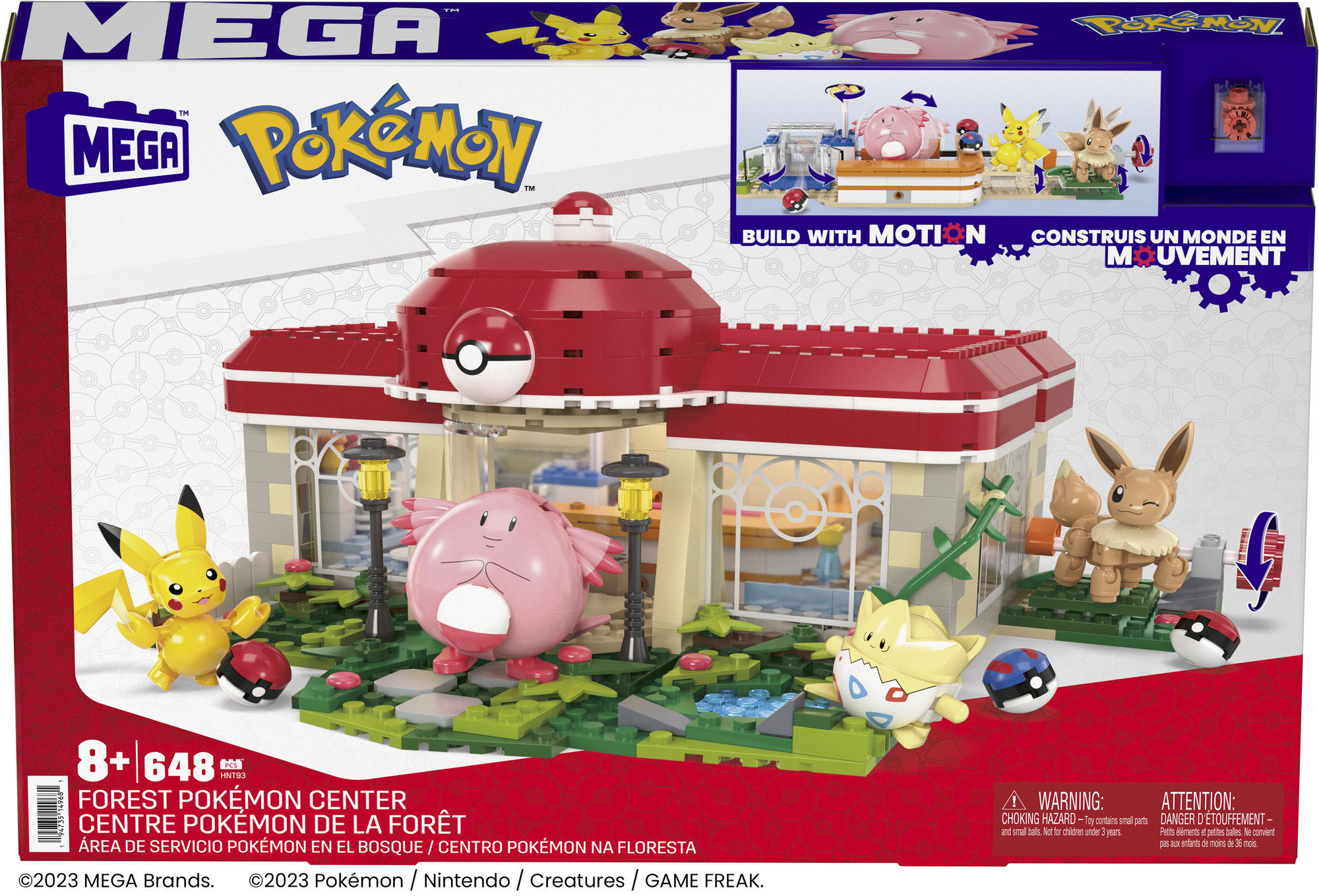 Mega Pokémon Pohyblivé centrum Pokémonů se 4 figurkami
