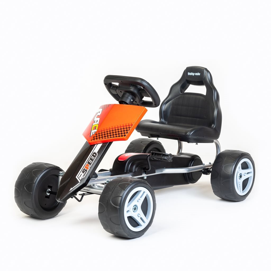 BABY MIX Go-kart motokára Speedy červená