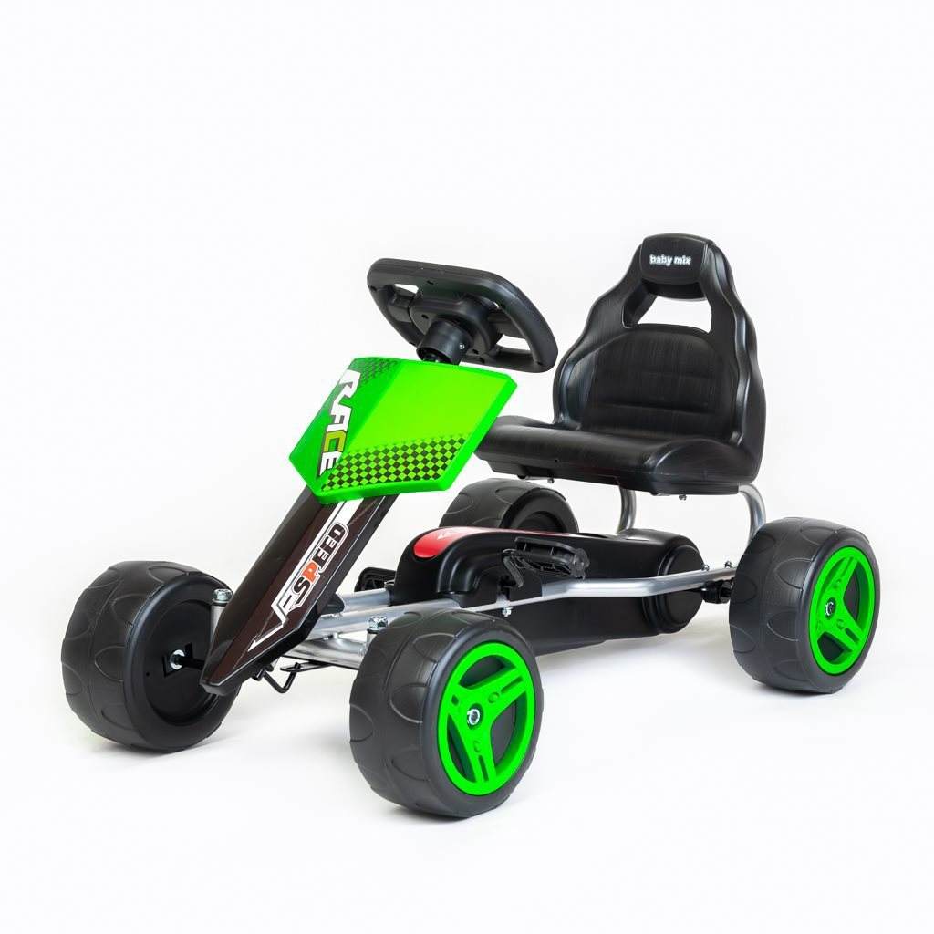 BABY MIX Go-kart motokára Speedy zelená
